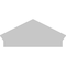 Ekena Millwork Peaked Cap Smooth Architectural PVC Combination Pediment, 30"W x 14-3/8"H x 2-3/4"P (Pitch 6/12) PEDPC030X145PKC00 - alternate 2